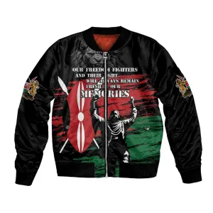 Happy Kenya Mashujaa Day Bomber Jacket Honour Our Heroes, Heroines LT05