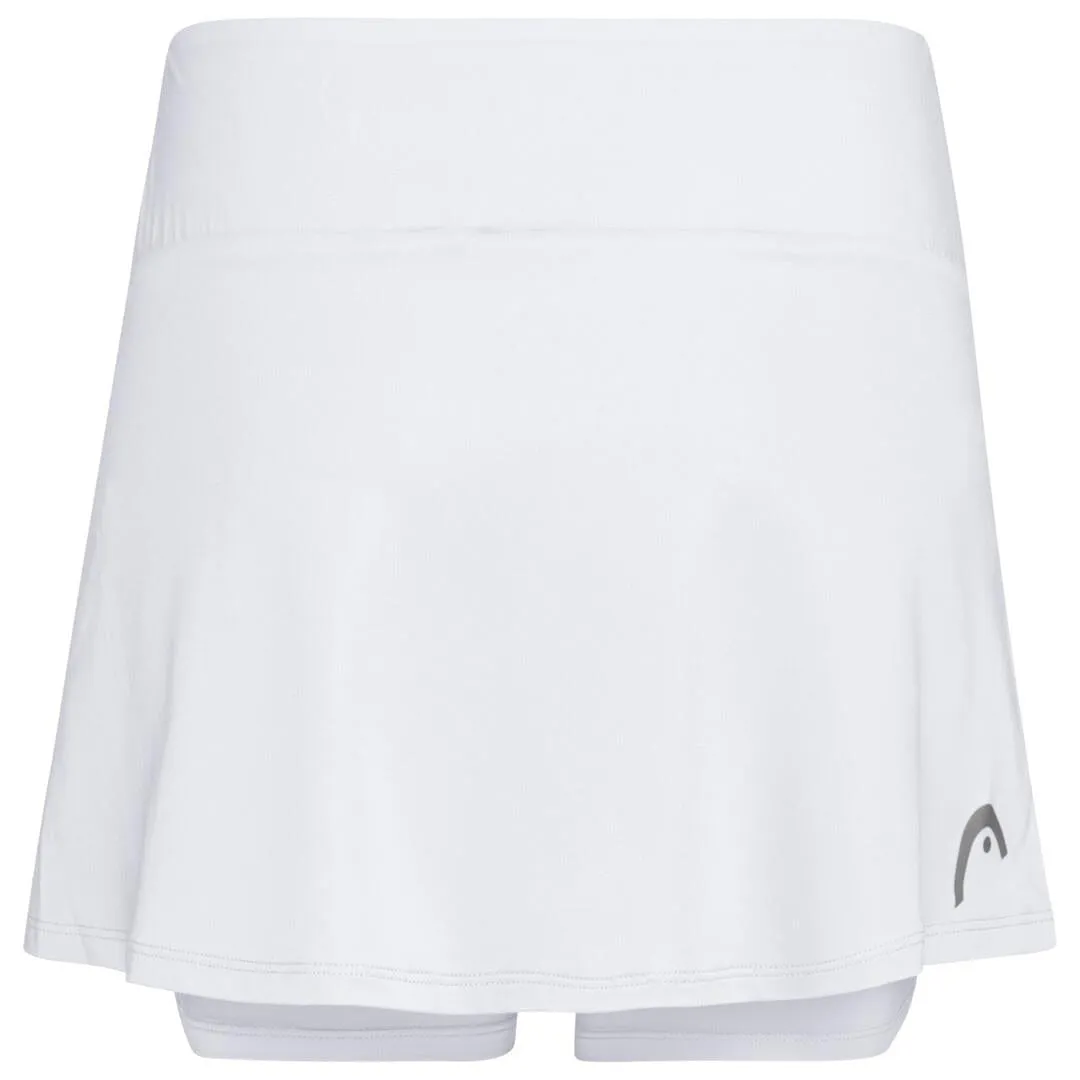 HEAD Womens Club Basic Tennis Skort - White