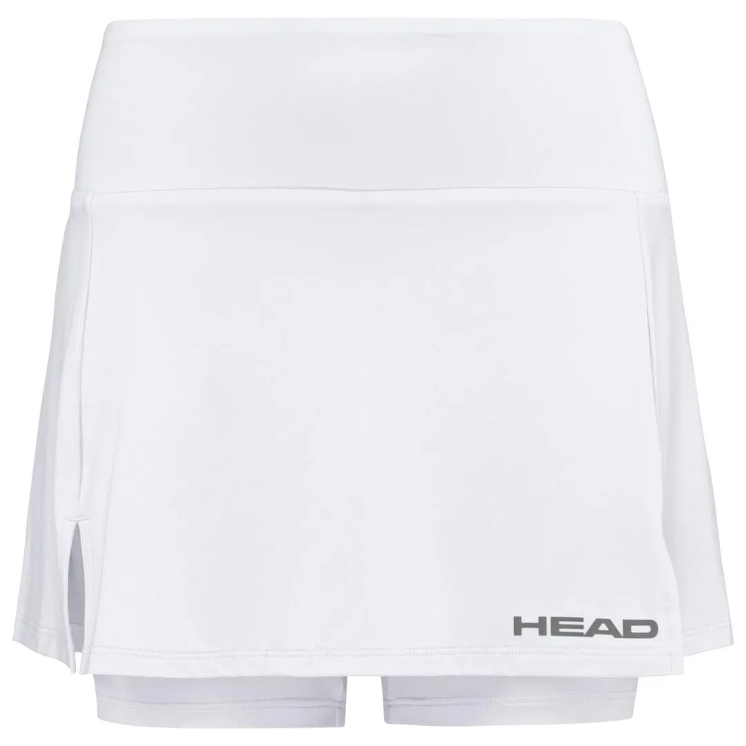 HEAD Womens Club Basic Tennis Skort - White