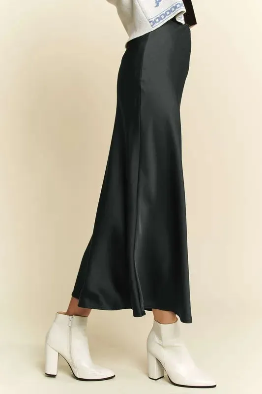 High Waist Midi Skirt For Women – Elegant Versatile Feminine Classic Style For Office Wear, Brunch Looks Or Everyday Fashion Staple