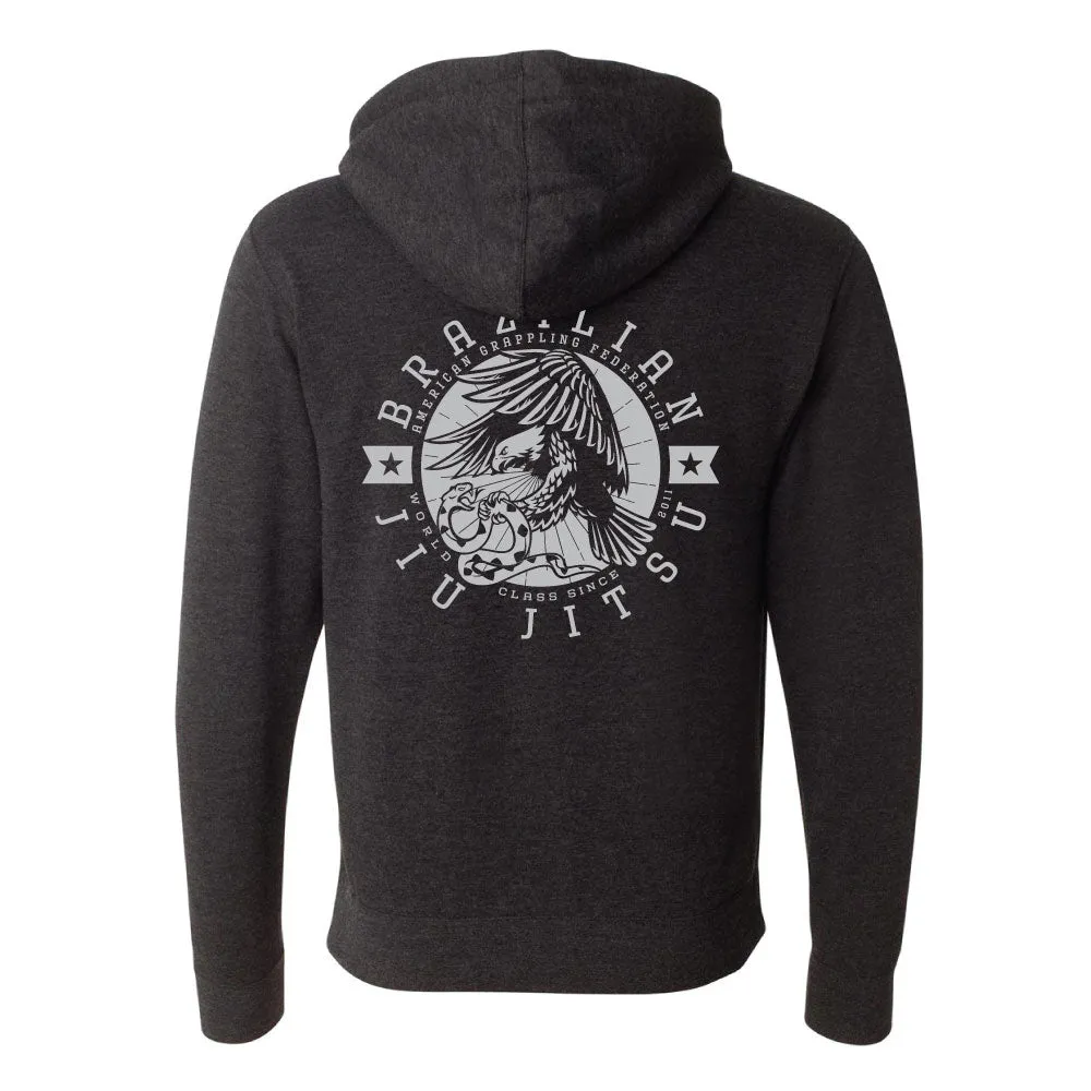 Hoodie - Eagle vs Snake  (Dark Grey)***
