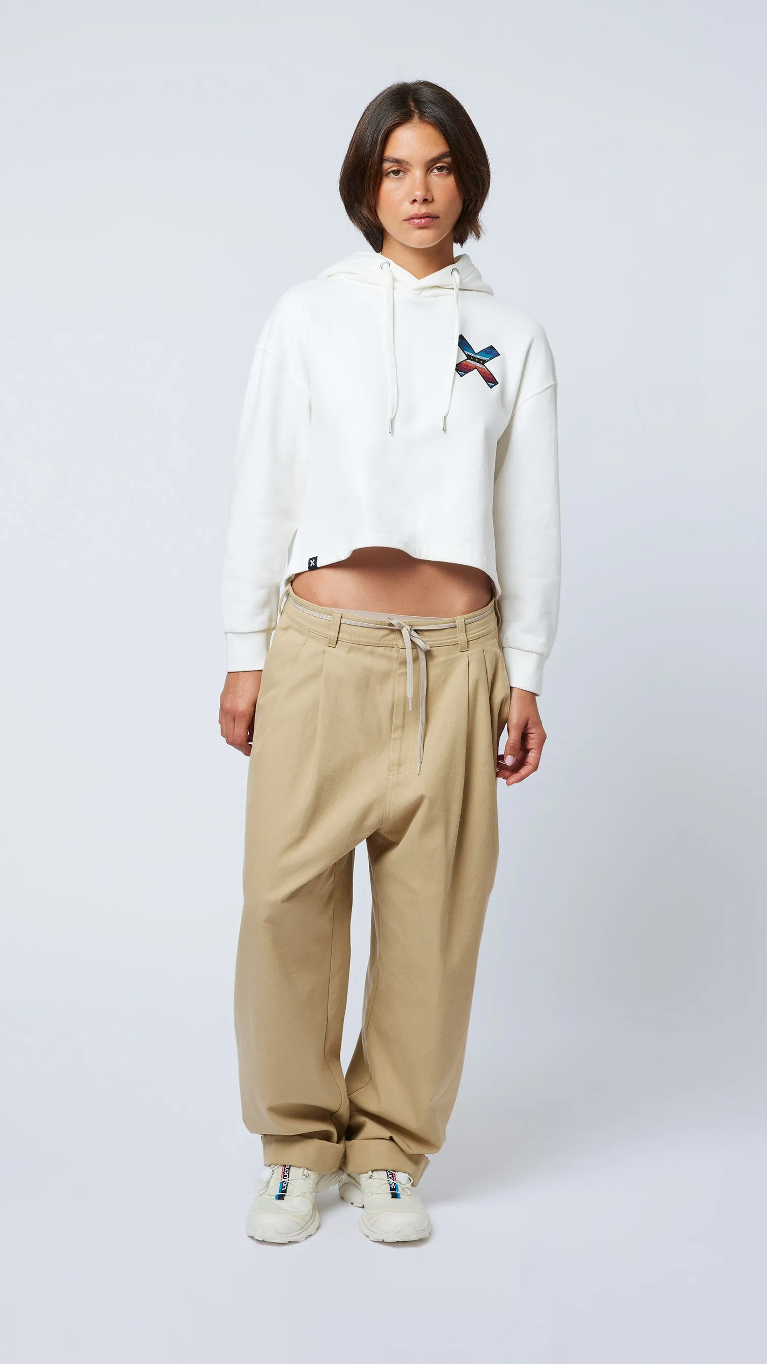 HOODIE MUJER CLASSIC BLANCO ROTO