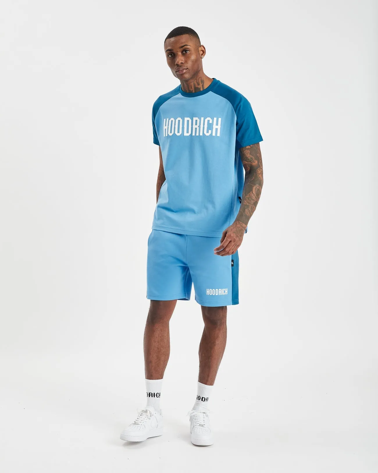 Hoodrich OG Phaze Short Blue Saphire/Azure Blue/White