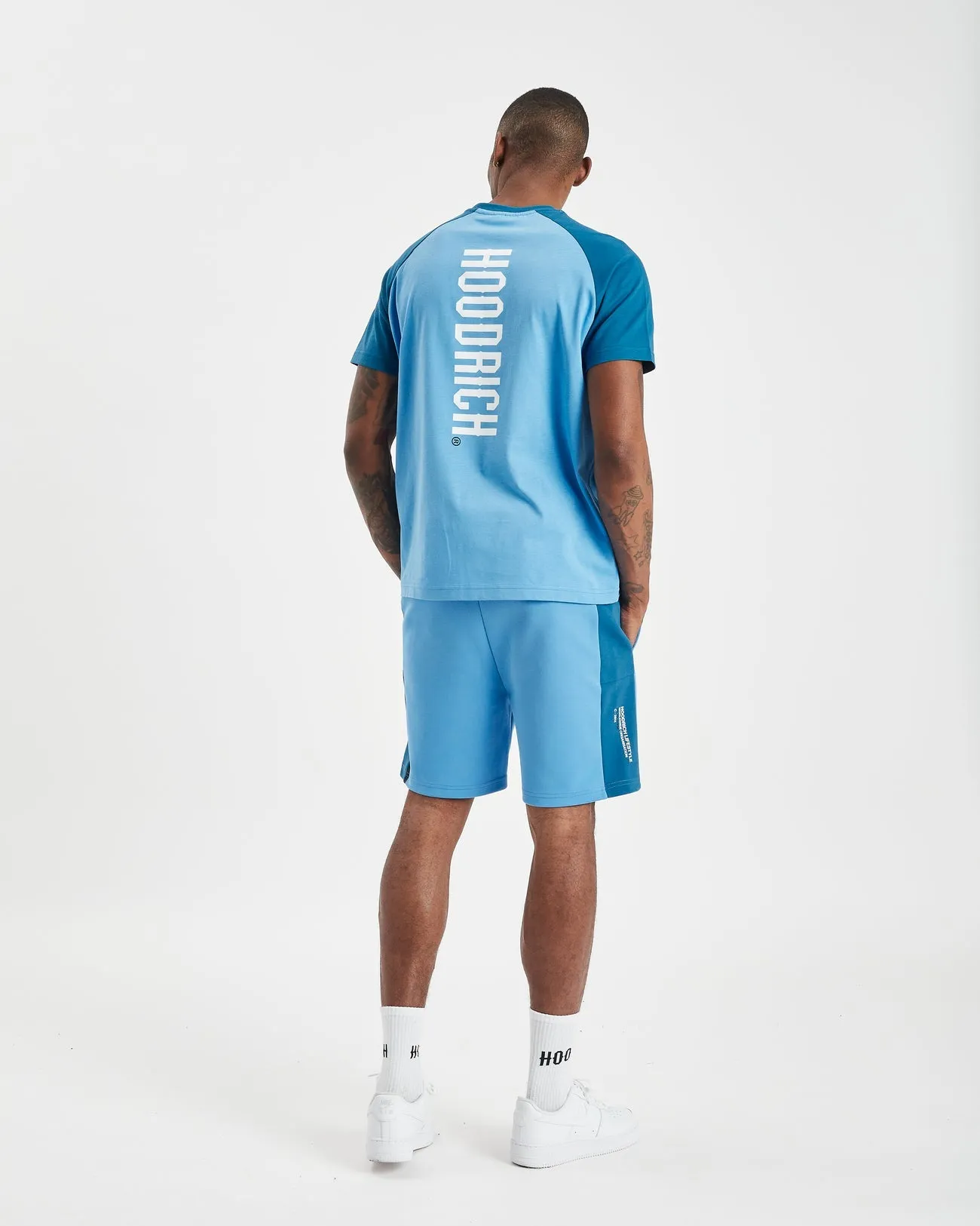 Hoodrich OG Phaze Short Blue Saphire/Azure Blue/White