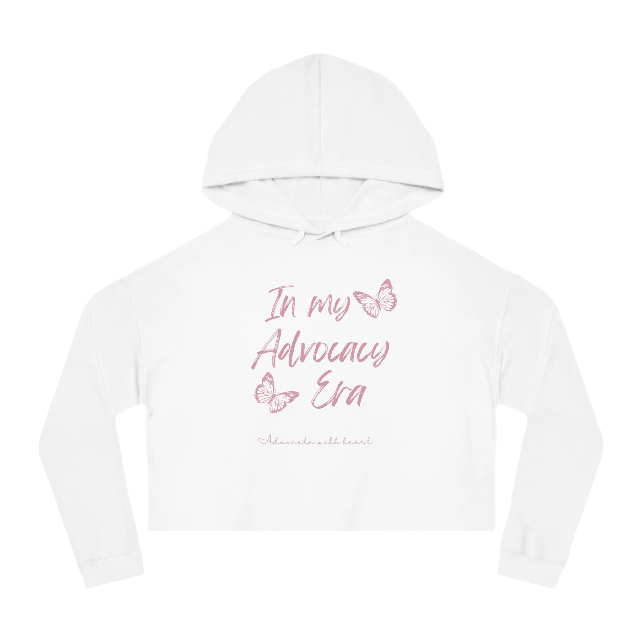 In My Advocacy Era Cropped Hooded Sweatshirt