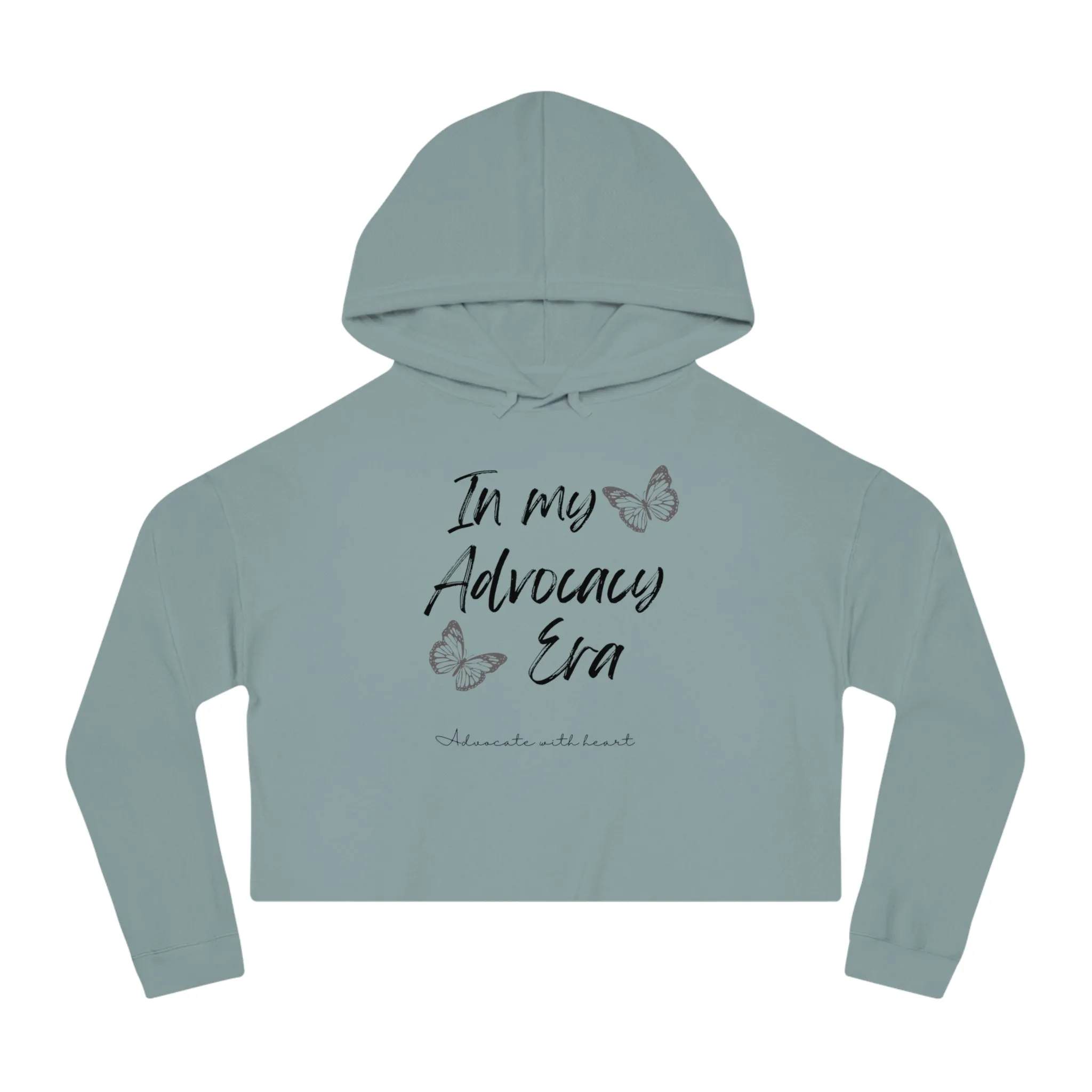 In My Advocacy Era Cropped Hooded Sweatshirt