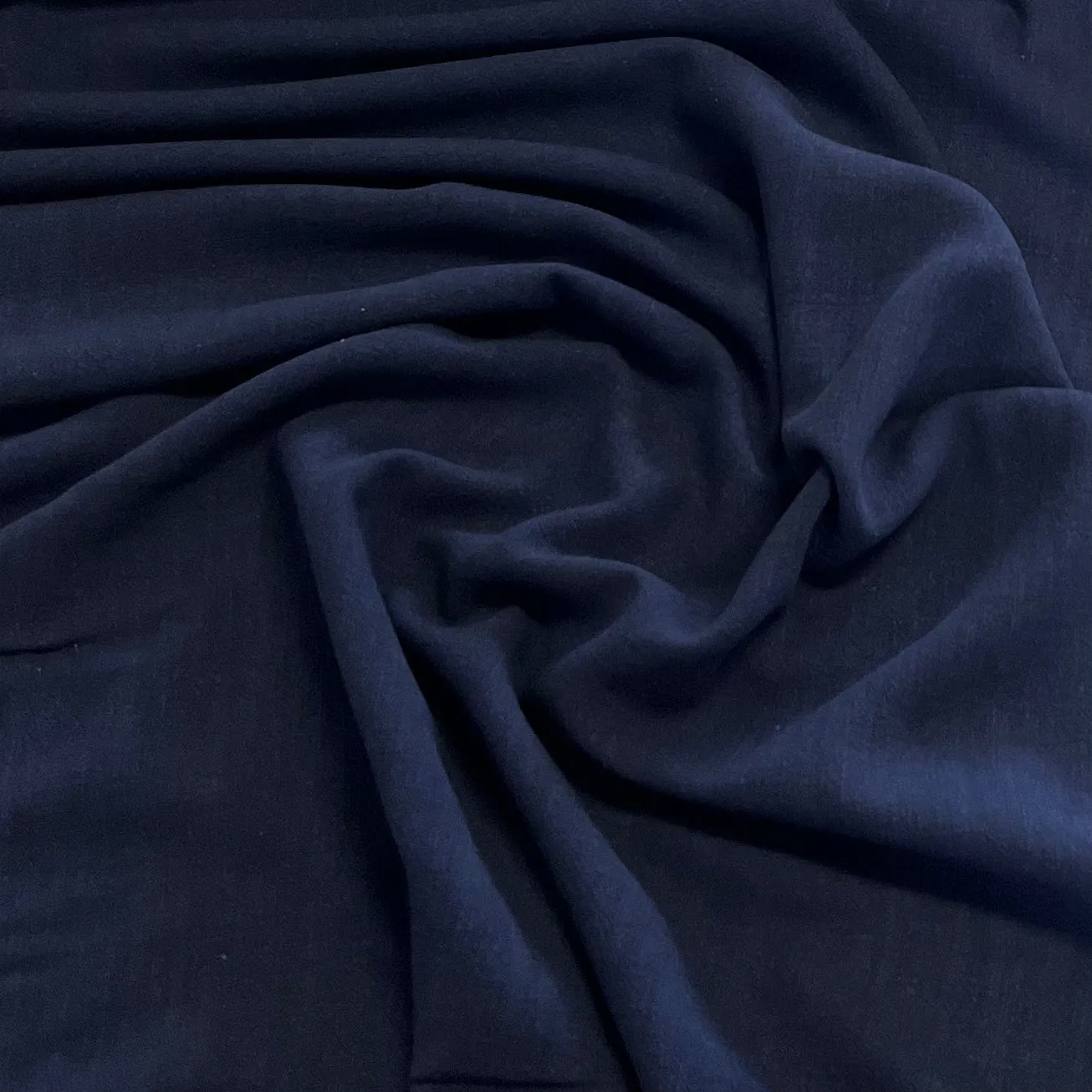 Indigo Viscose Linen Blend