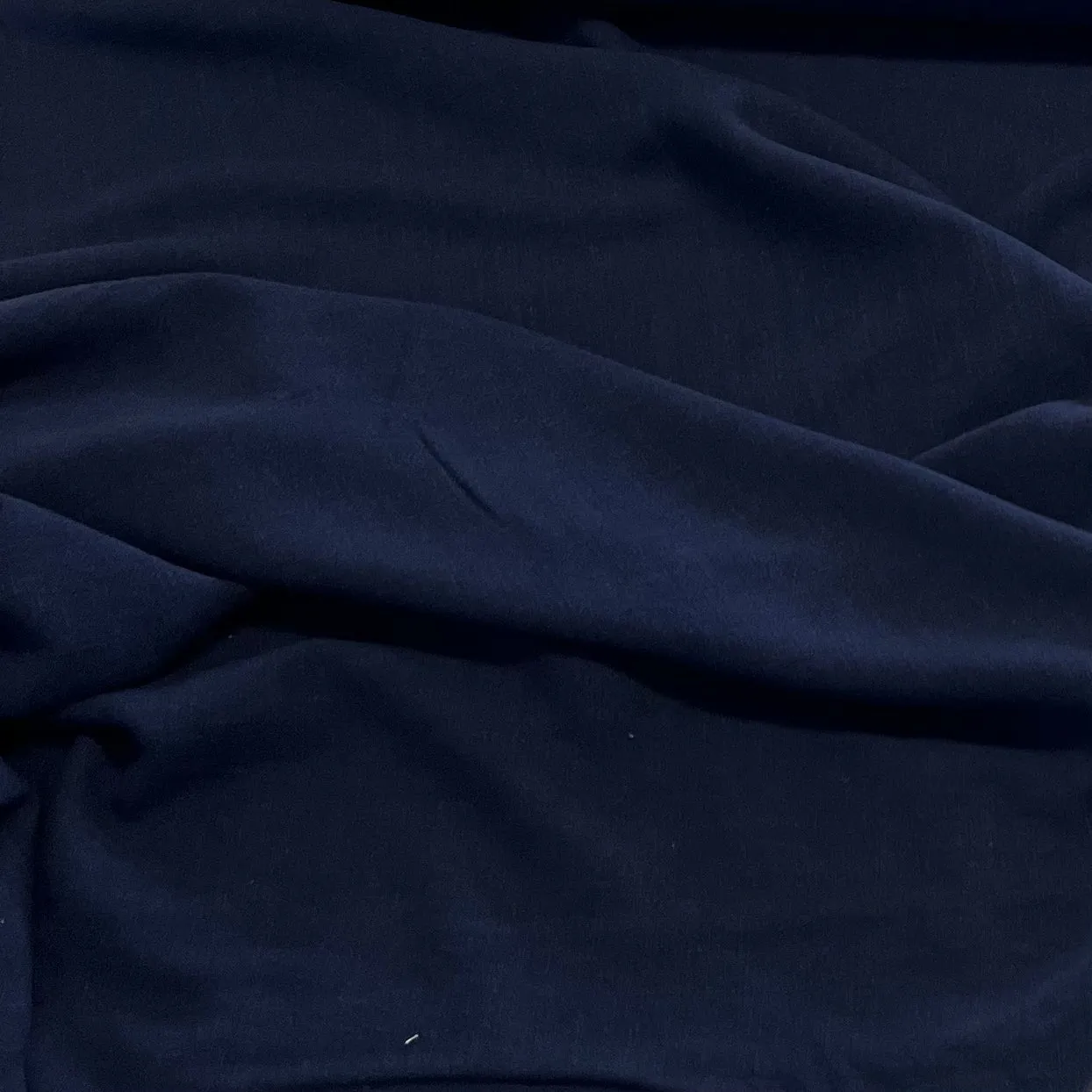 Indigo Viscose Linen Blend