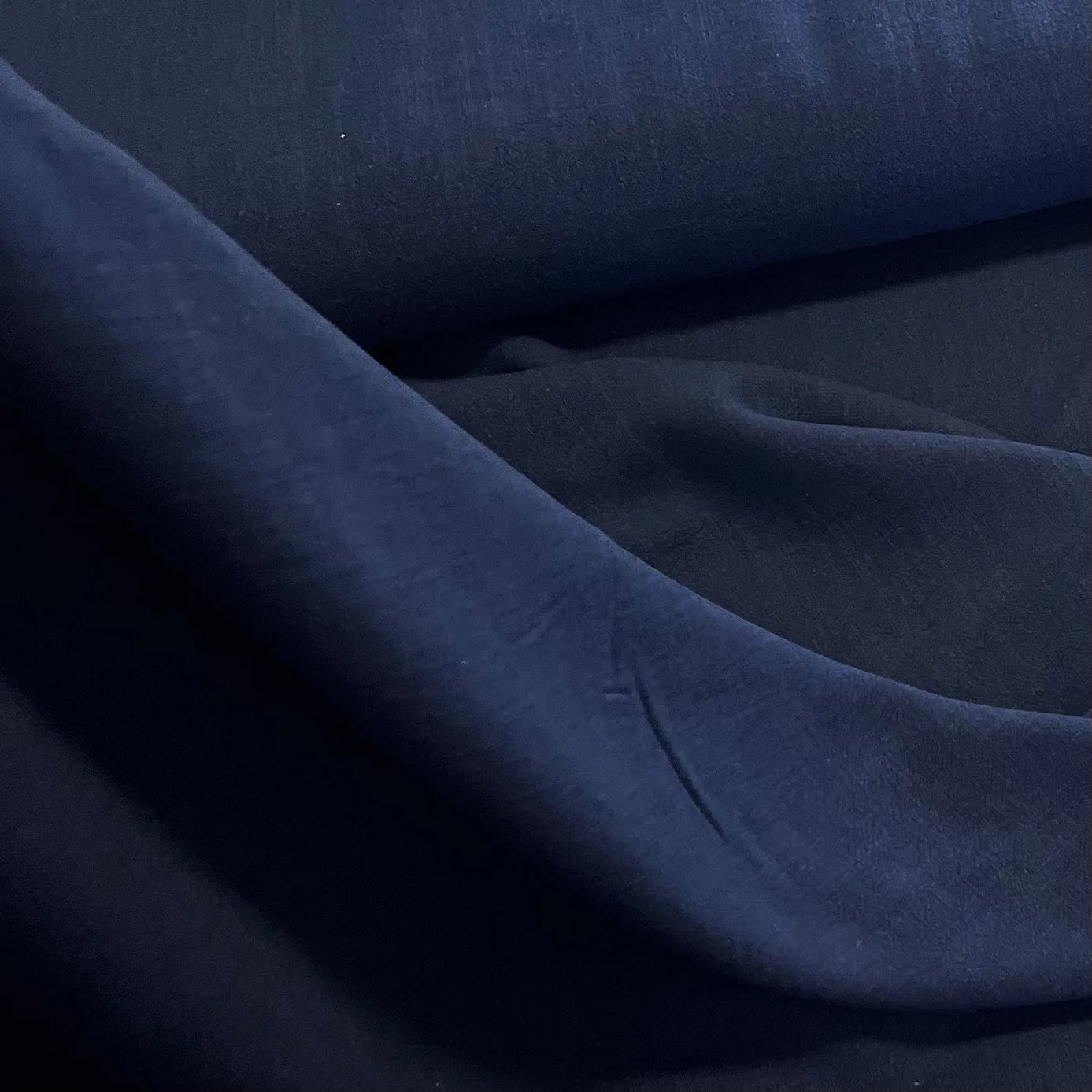 Indigo Viscose Linen Blend