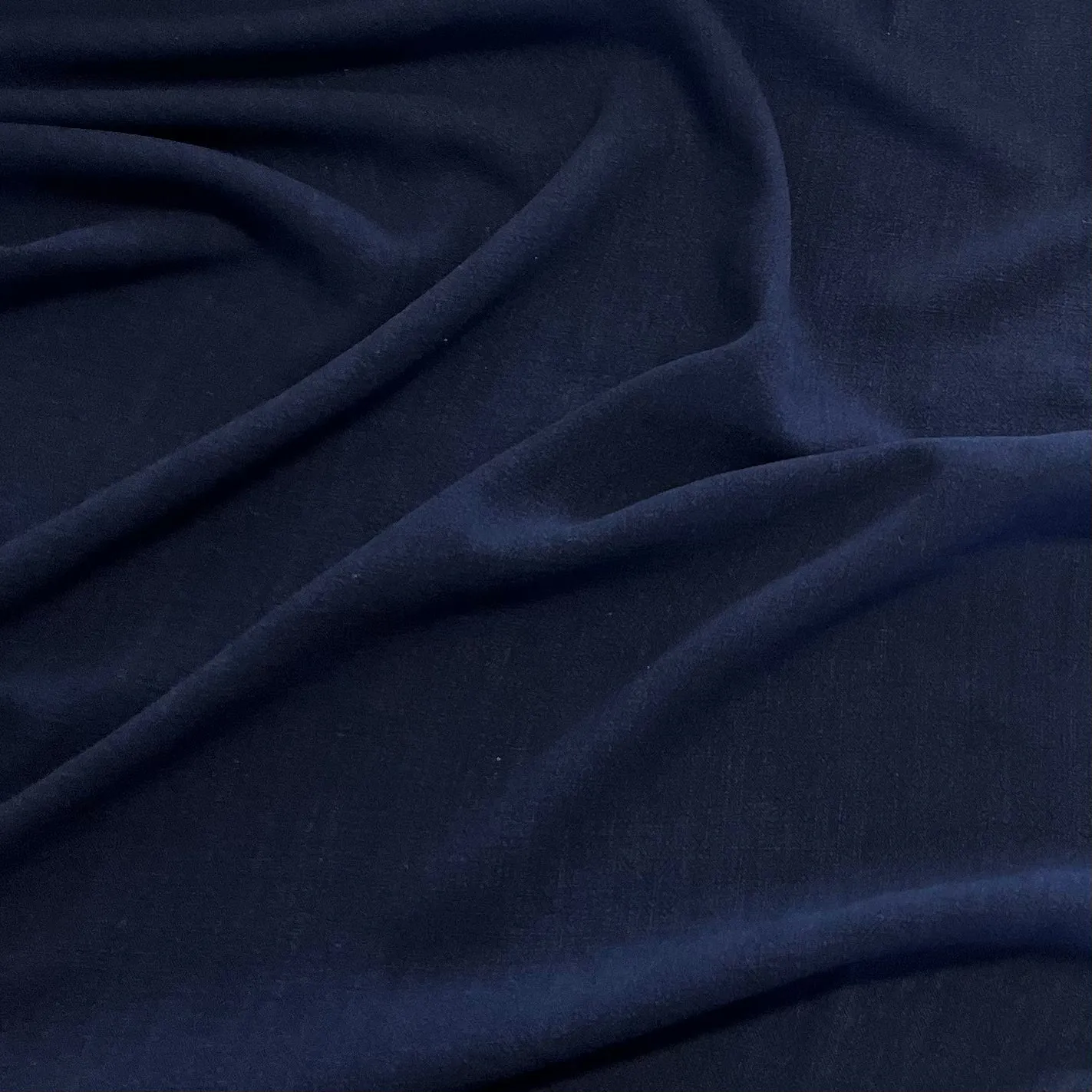Indigo Viscose Linen Blend