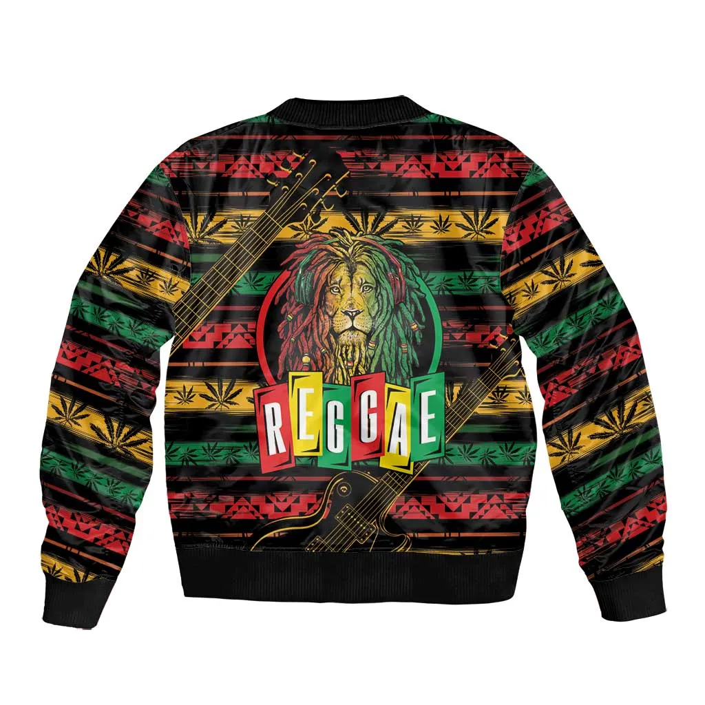 International Reggae Day Bomber Jacket Rastafarian Lion Legend of Reggae LT01