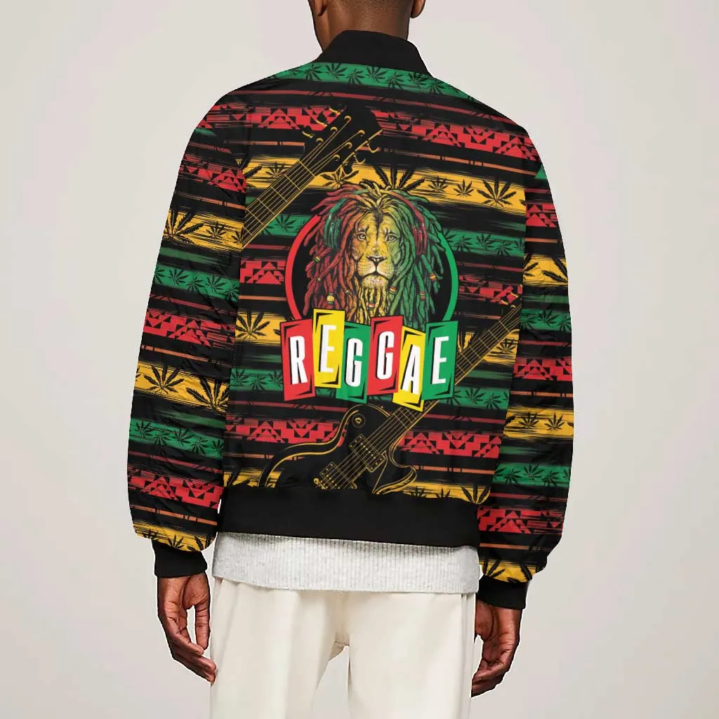 International Reggae Day Bomber Jacket Rastafarian Lion Legend of Reggae LT01