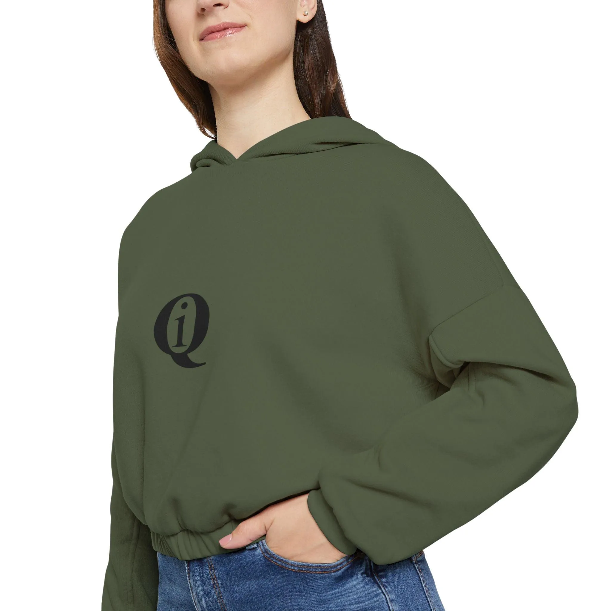 IQ Fashion | Women's Cinched Bottom Hoodie
