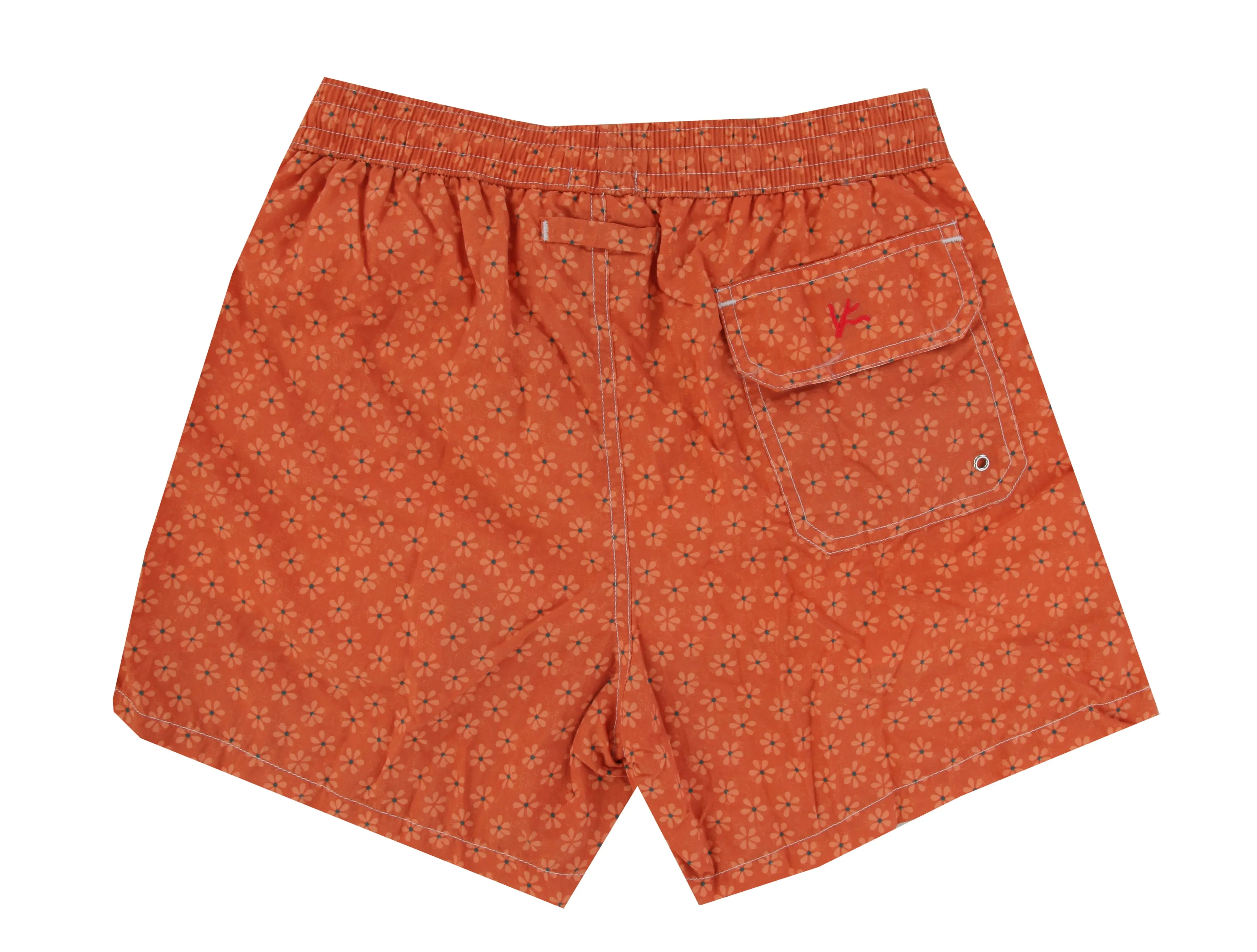 Isaia Orange Swim Shorts