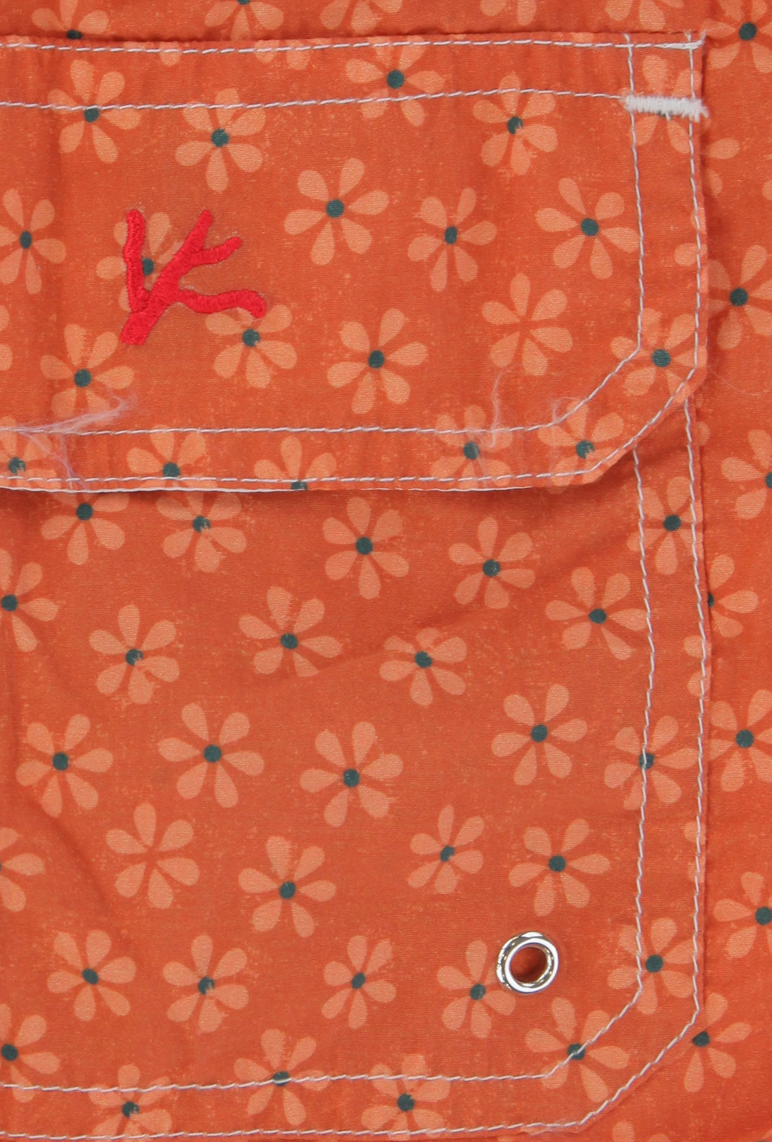 Isaia Orange Swim Shorts