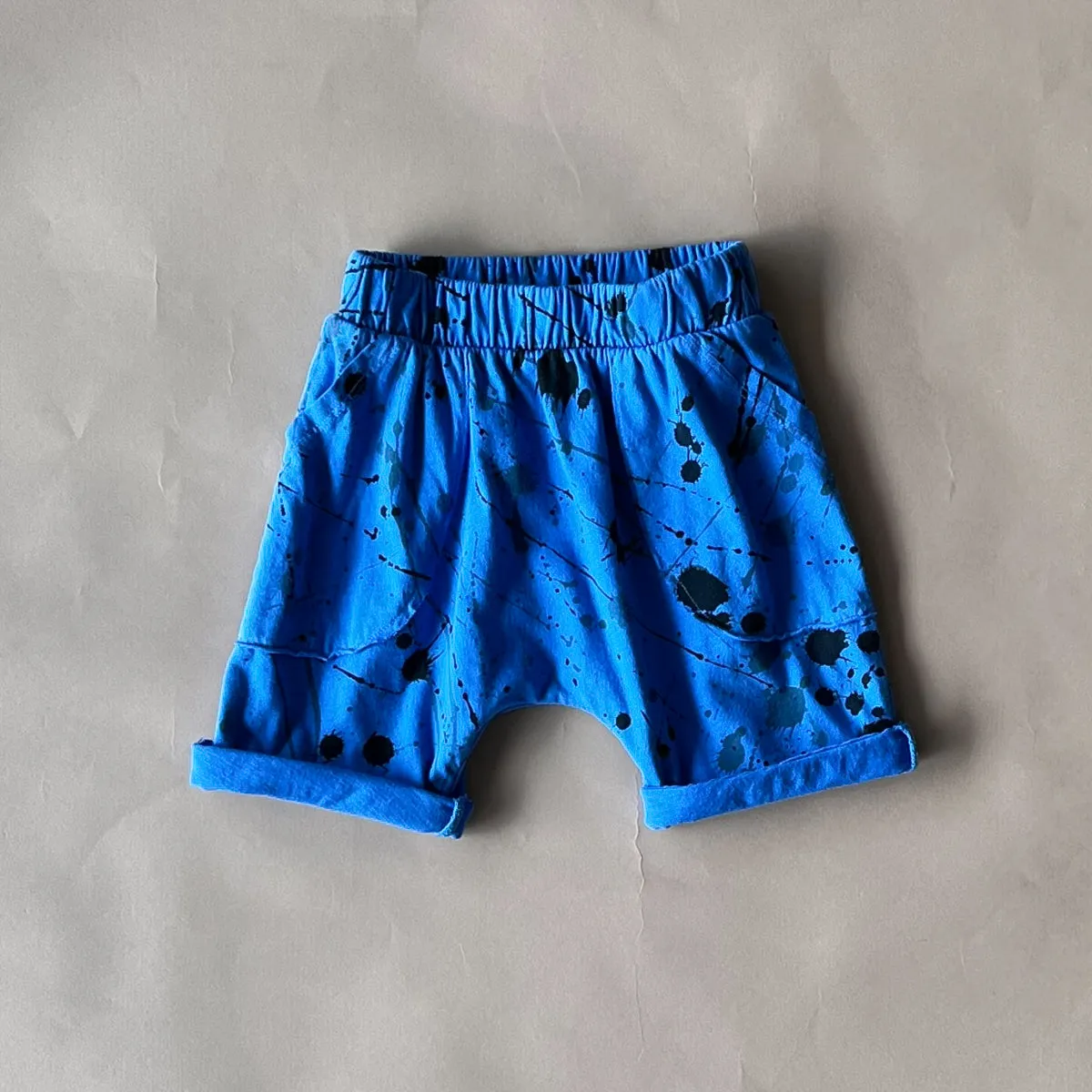 Ivan-Splatter Shorts | Sea Blue