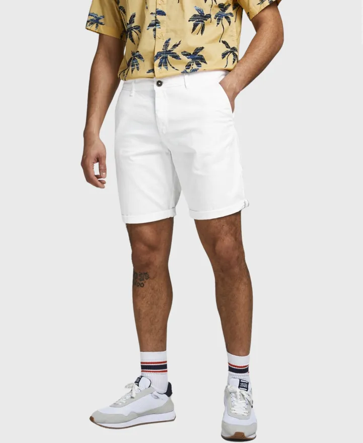 Jack Jones Bowie Chino Shorts White