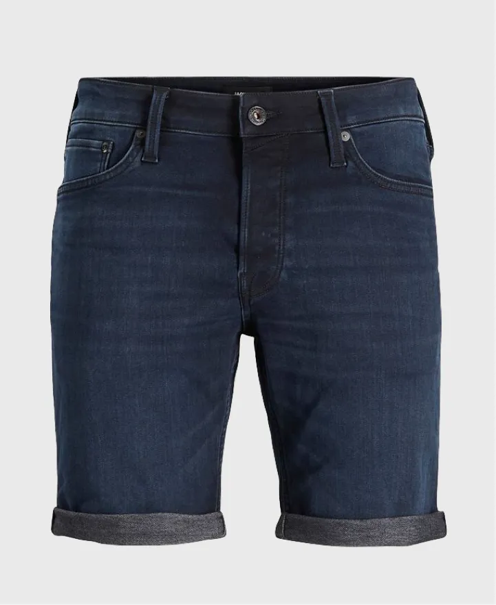 Jack Jones Rick Icon Denim Shorts Dark Navy