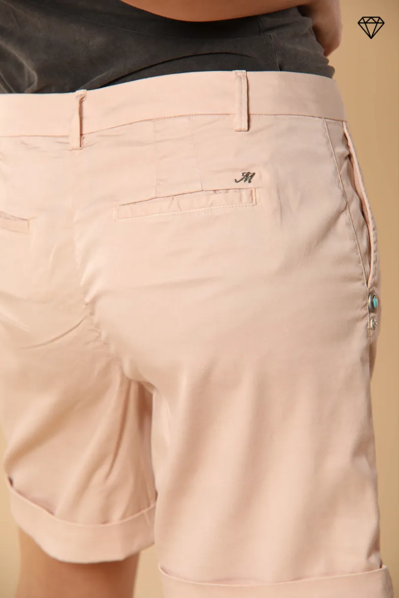 Jaqueline women's Chino Bermuda shorts in Gabardine with stud details slim Fit ①
