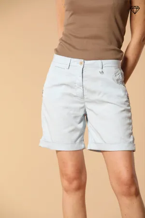 Jaqueline women's Chino Bermuda shorts in Gabardine with stud details slim Fit ①