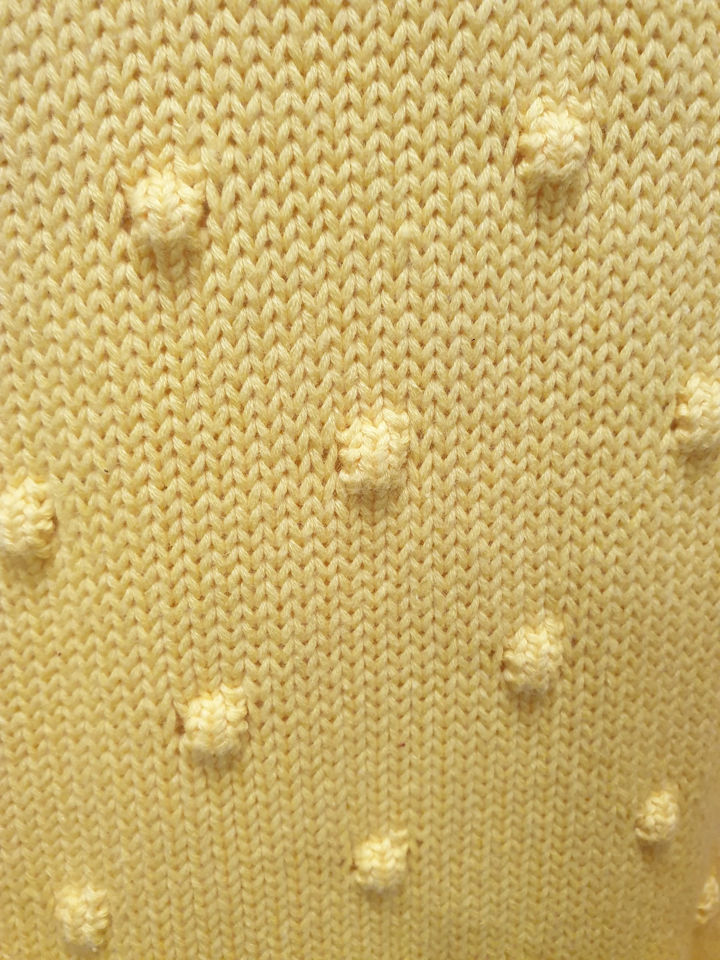 Jericho Road yellow 100% cotton knit jumper size 20