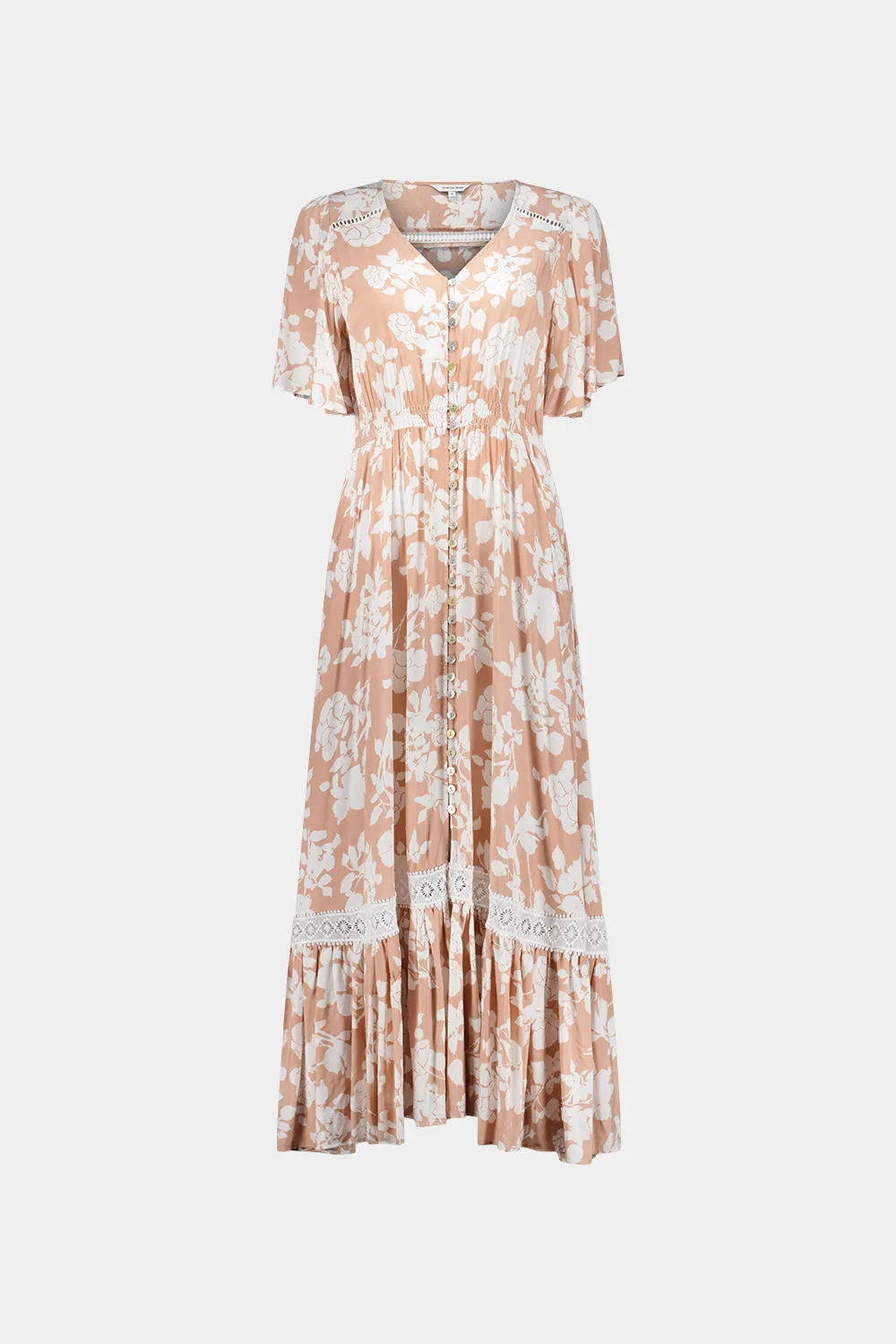 Jolander Dress Nude Floral