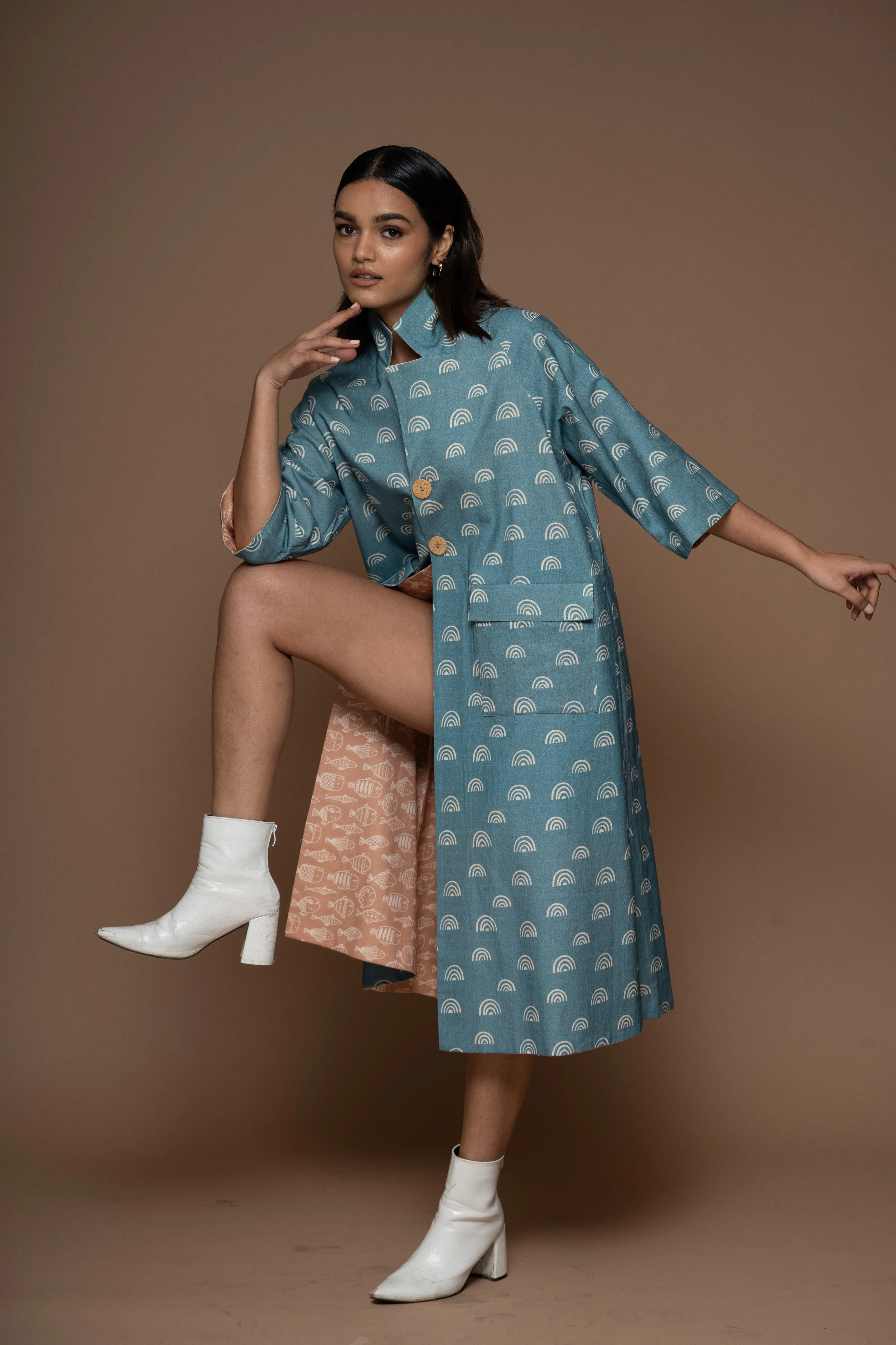 Jolly Reversible Long Trench Coat