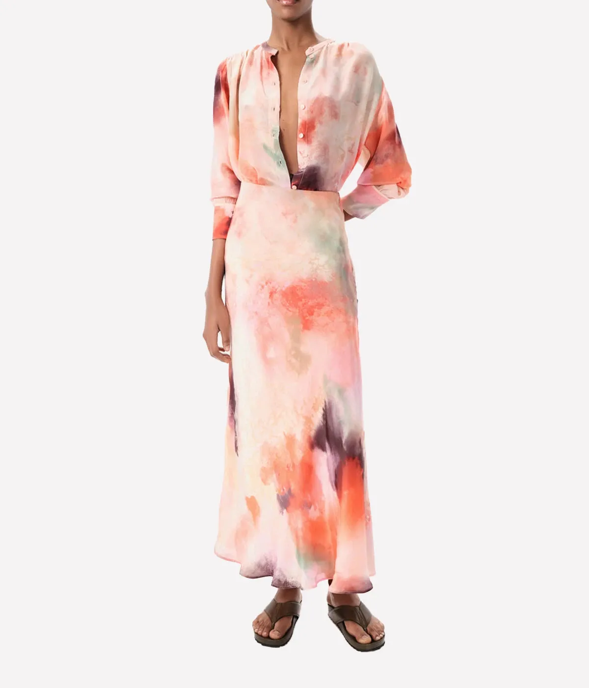 Jufre Ellen Long Skirt in Wild Rose