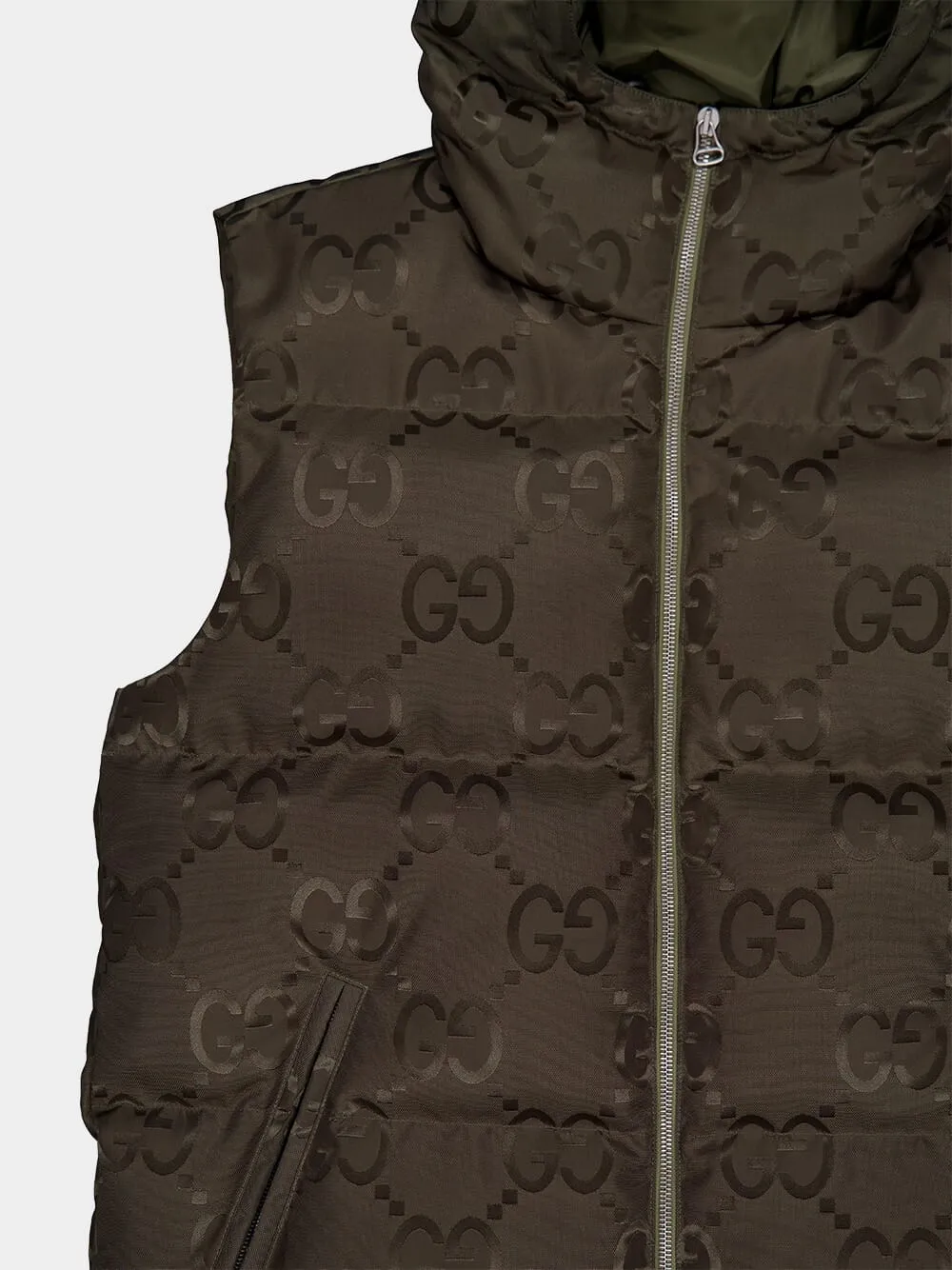 Jumbo GG Canvas Down Vest