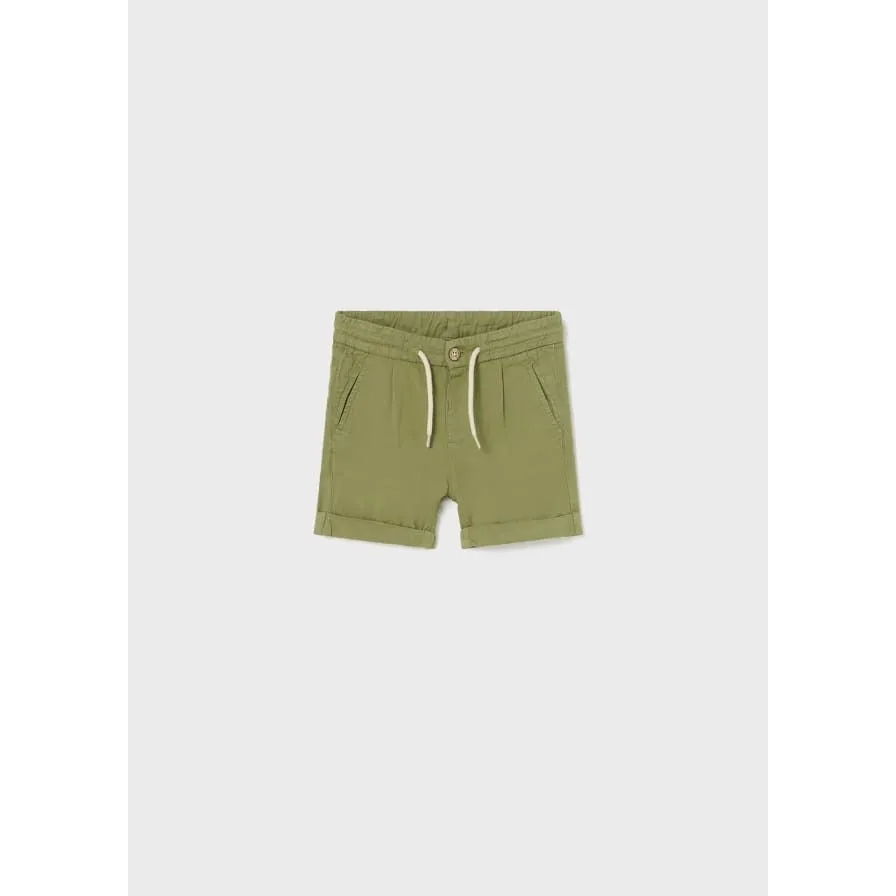 Jungle Linen Bermuda Shorts -#1288