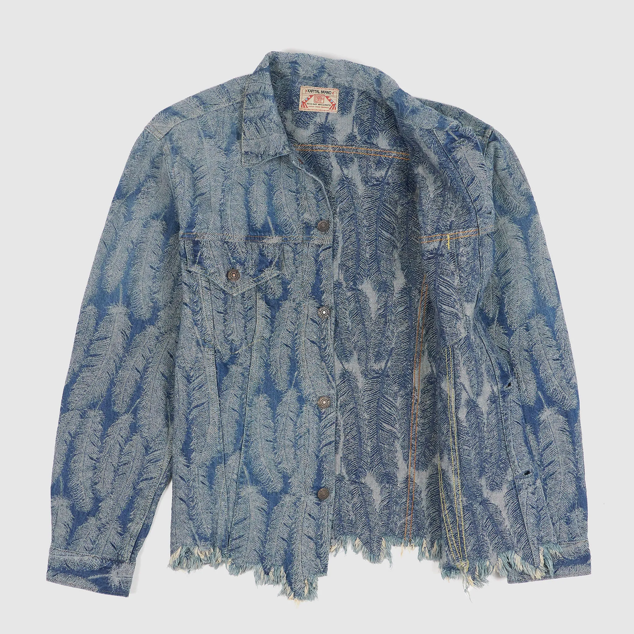 Kapital Feather Jaquard Woven Indigo Type 3 Jacket
