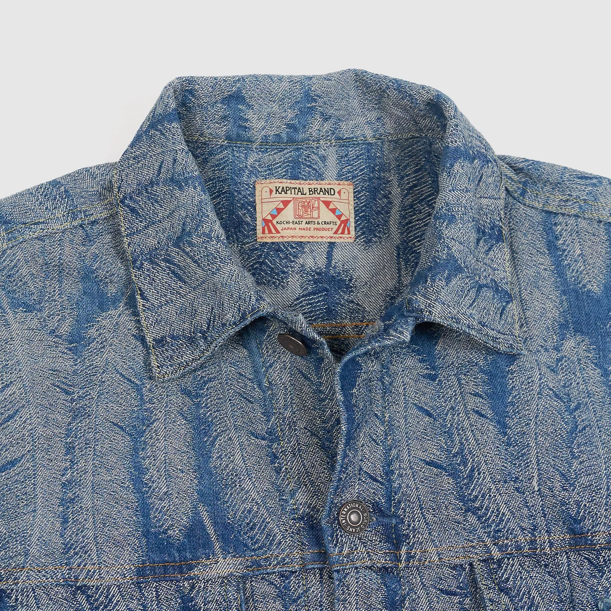 Kapital Feather Jaquard Woven Indigo Type 3 Jacket