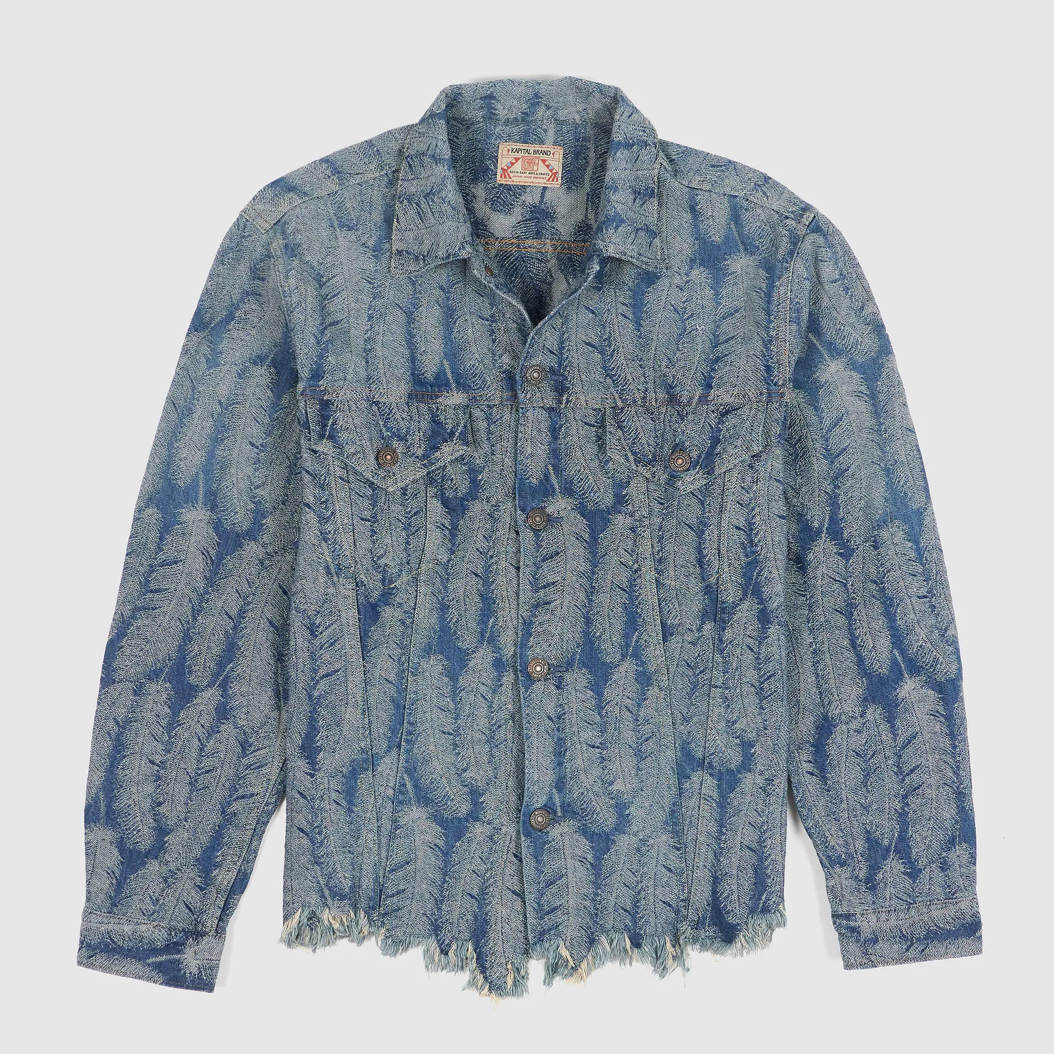 Kapital Feather Jaquard Woven Indigo Type 3 Jacket