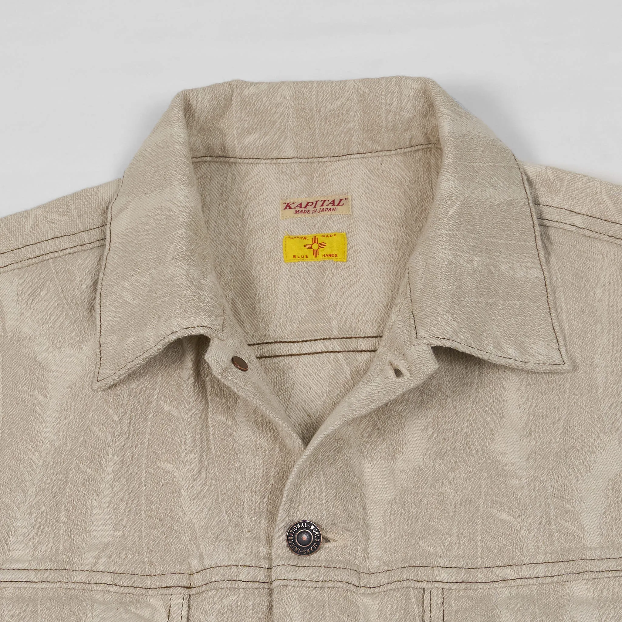 Kapital Feather Jaquard Woven Indigo Type 3 Jacket