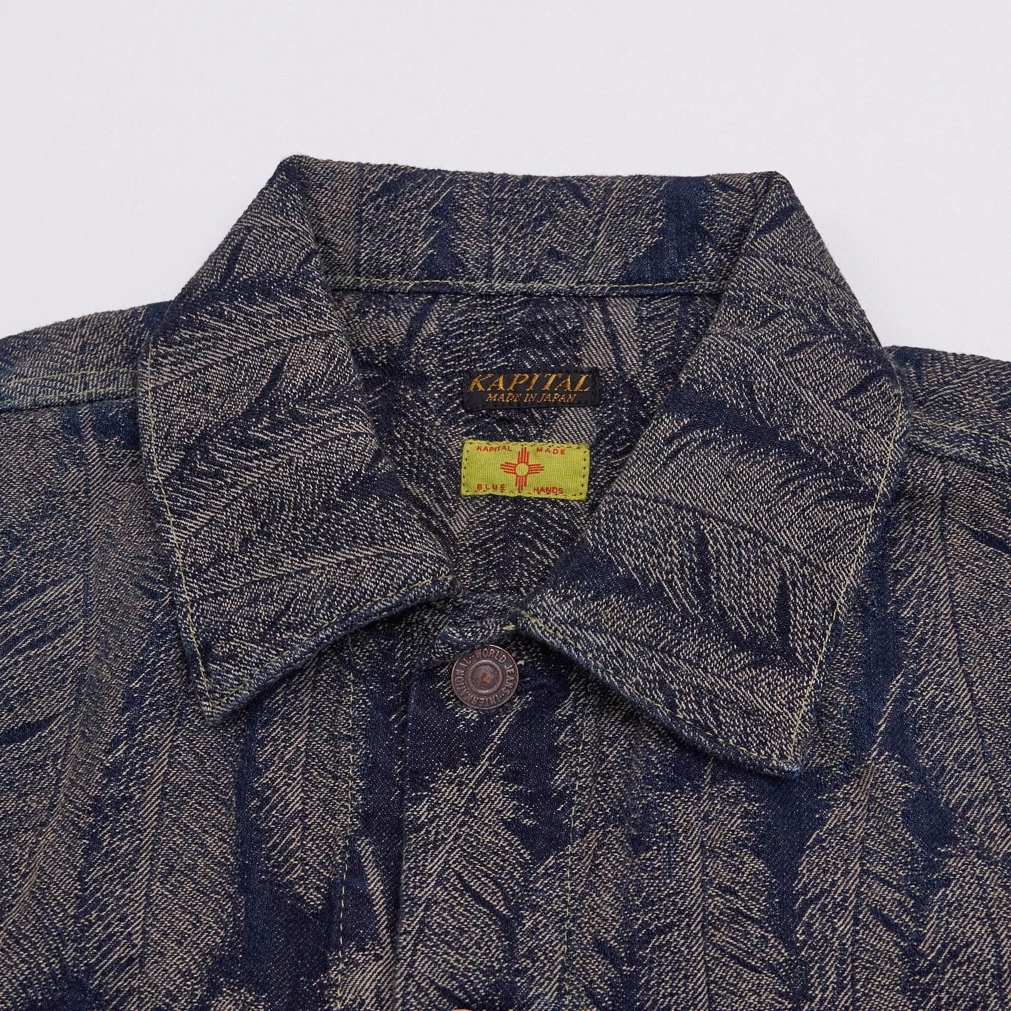Kapital Feather Jaquard Woven Indigo Type 3 Jacket