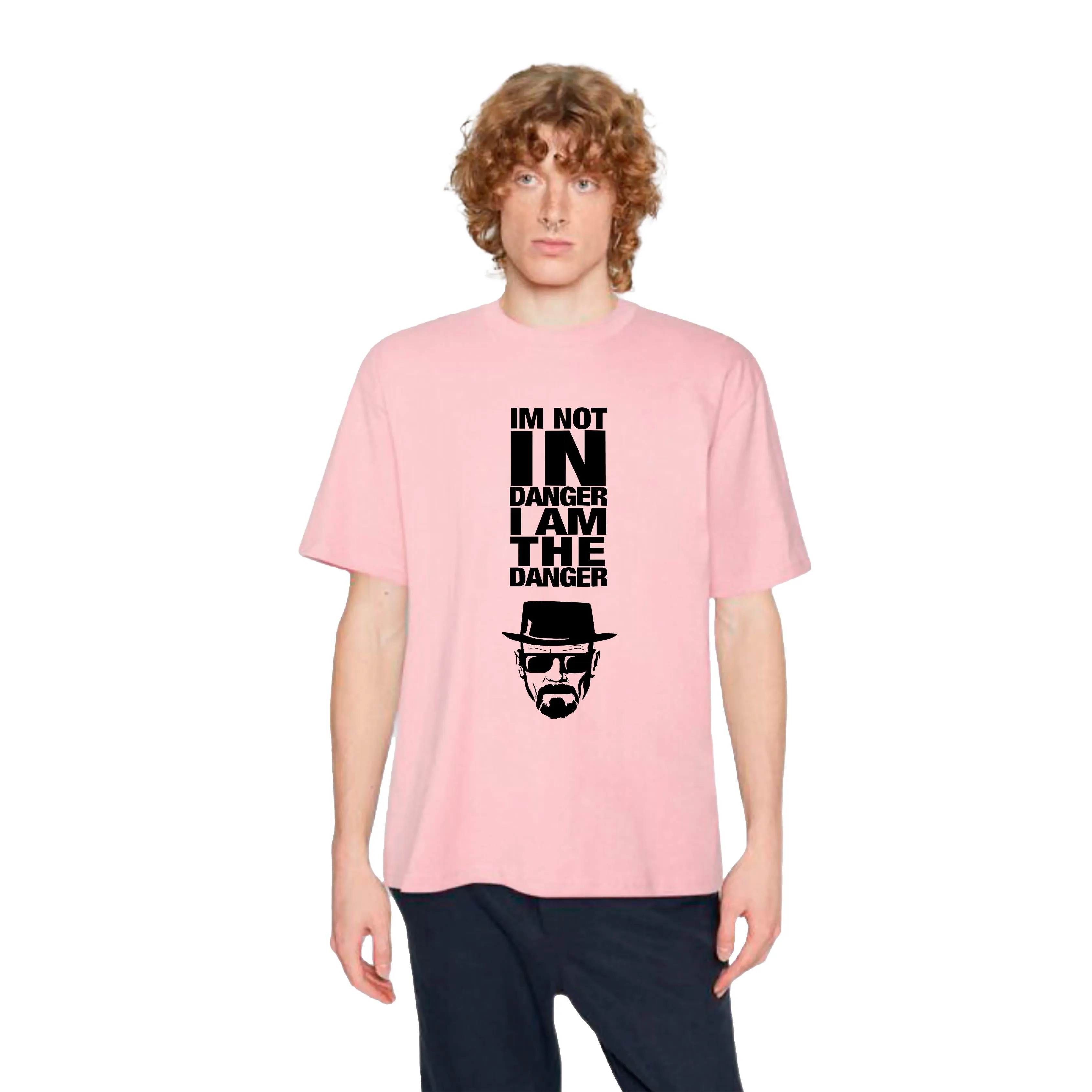 KART BLACK Men's & Women's Anime Over Sized  Printed T-Shirts T-Shirts | (MT - ANIME - PNK - DANGER)