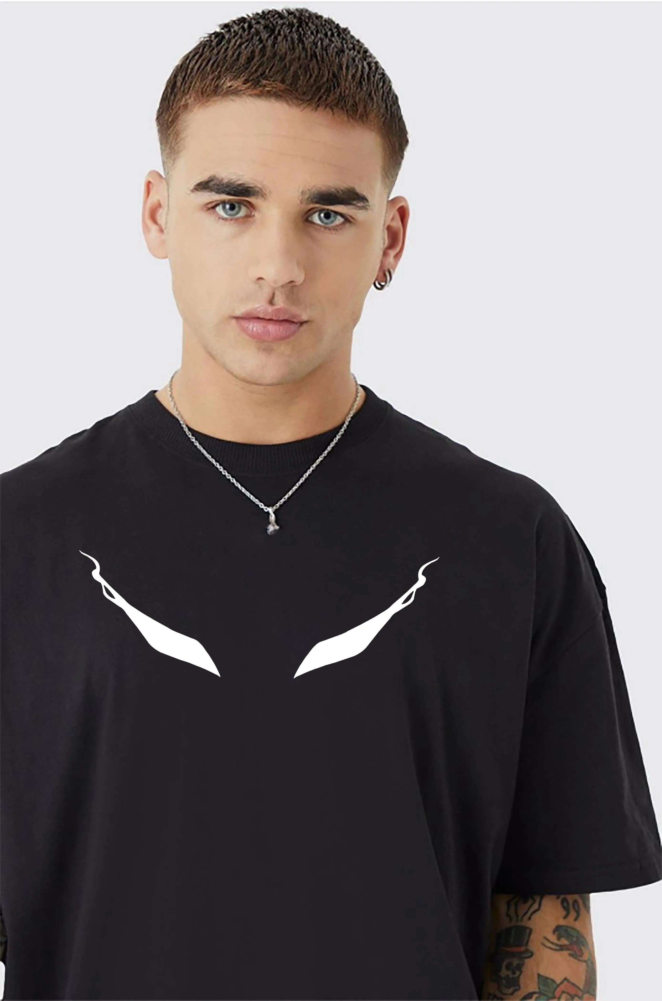 KART BLACK Men's & Women's Anime Over Sized  Printed T-Shirts T-Shirts | (MT - ANIME - SOLO LEVELING)