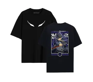 KART BLACK Men's & Women's Anime Over Sized  Printed T-Shirts T-Shirts | (MT - ANIME - SOLO LEVELING)