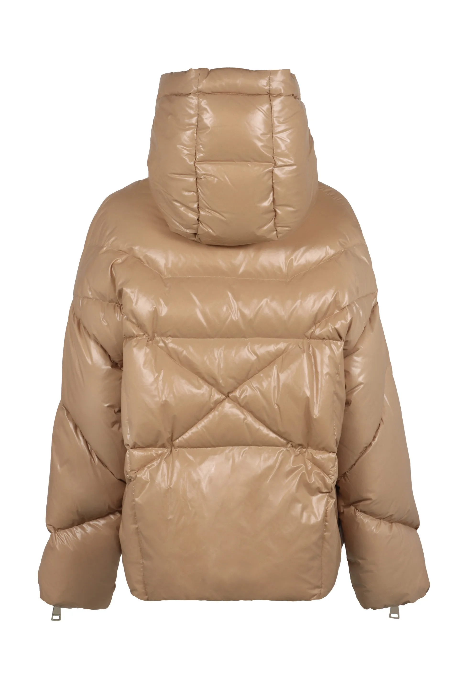 Khris Shiny hooded down jacket