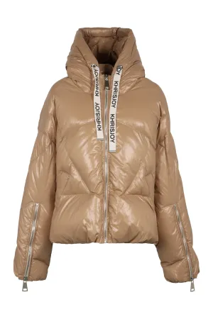 Khris Shiny hooded down jacket