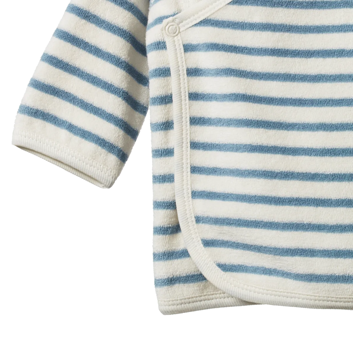 KIMONO JACKET TERRY || Powder Blue Sailor Stripe  | Nature Baby