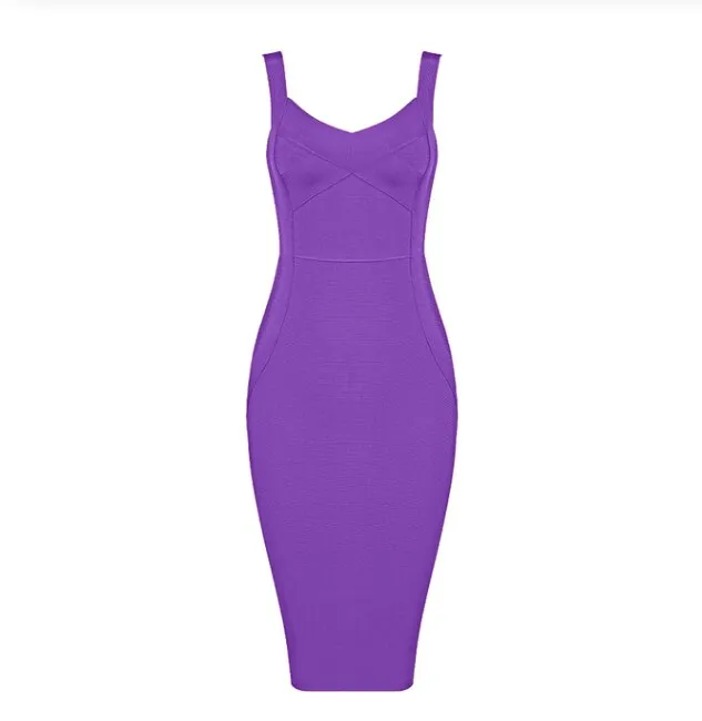 Knee Length Rayon Bandage Dress