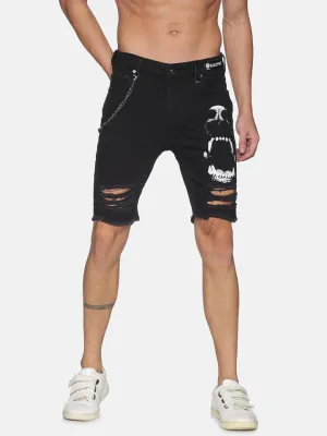 Kultprit Chain attached shorts