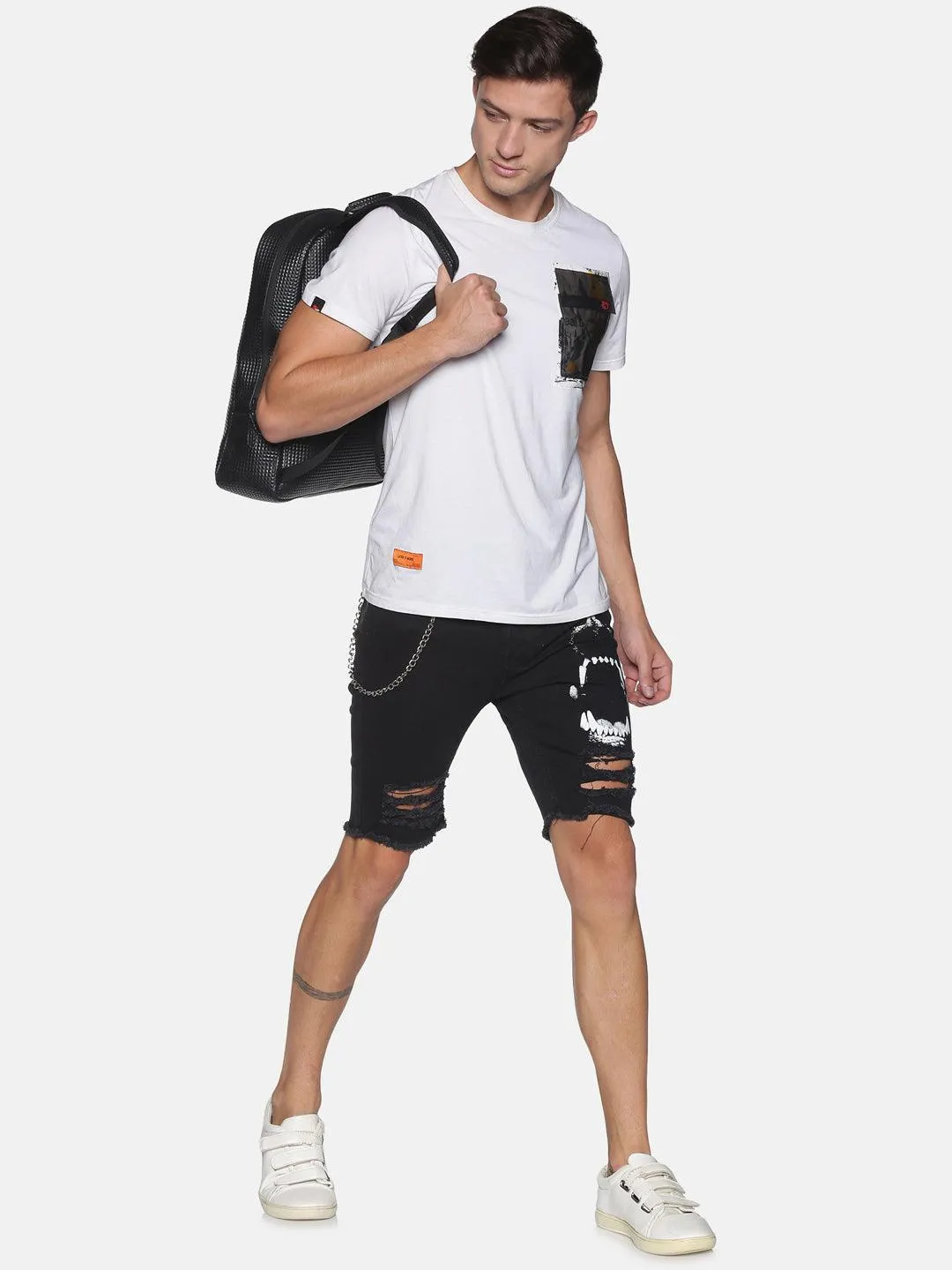Kultprit Chain attached shorts