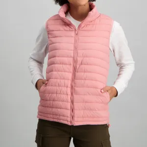 Ladies-Feather Gilet - Blush