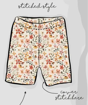 Ladybird Floral Stitched Shorts | Ready To Post