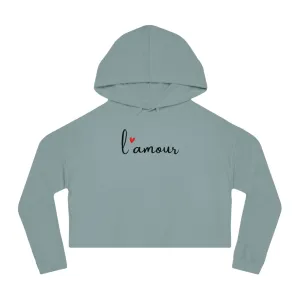 L'Amour Cropped Hoodie