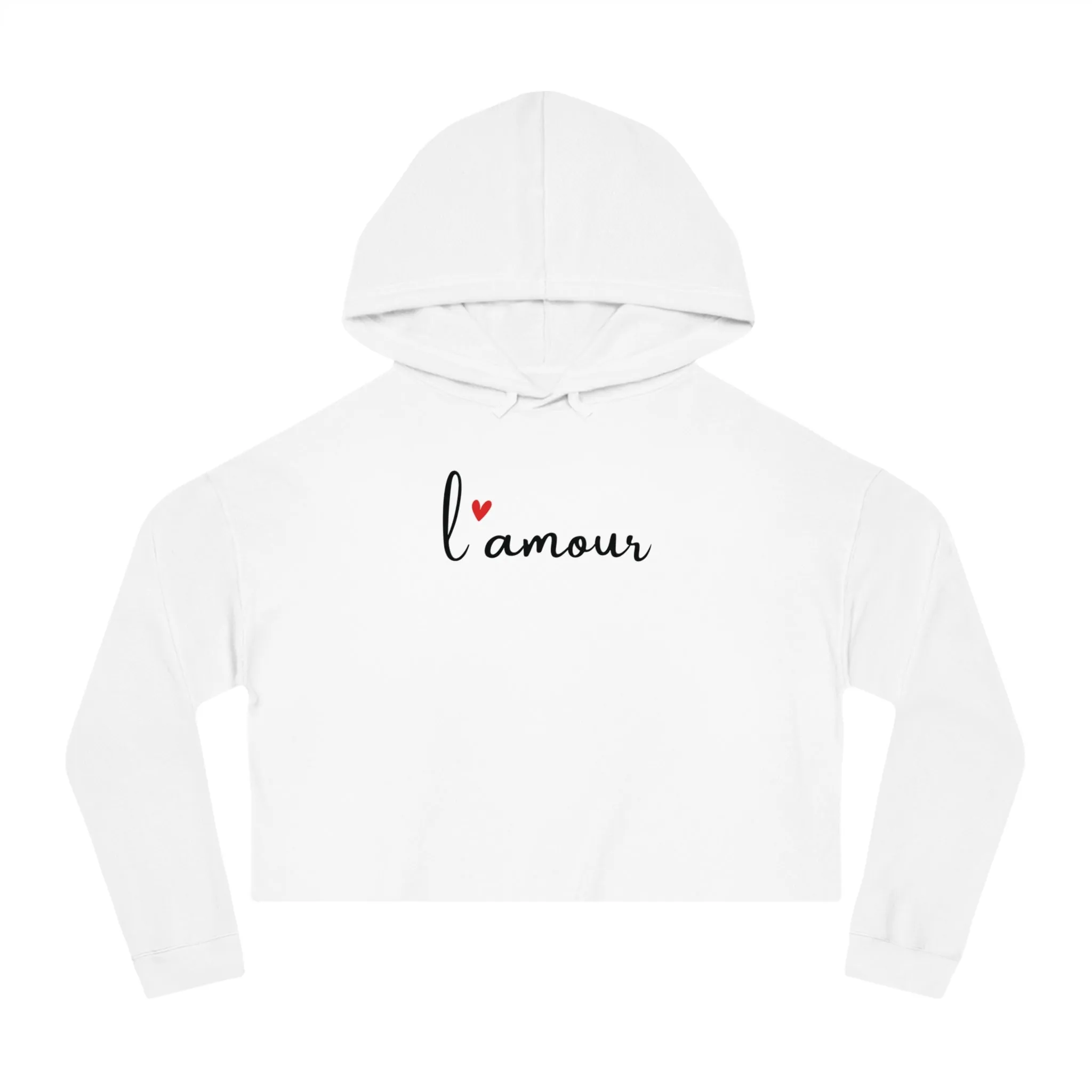 L'Amour Cropped Hoodie