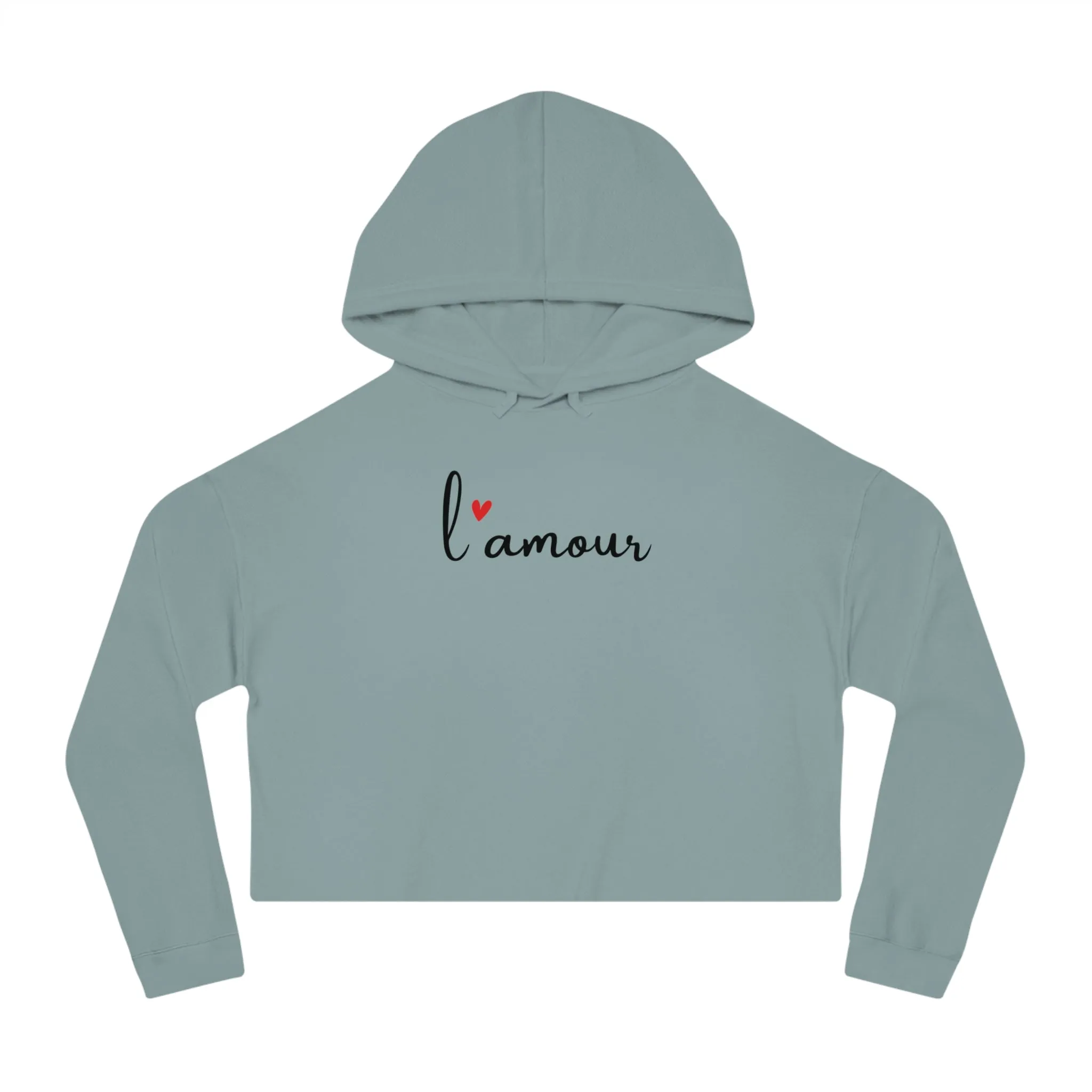 L'Amour Cropped Hoodie