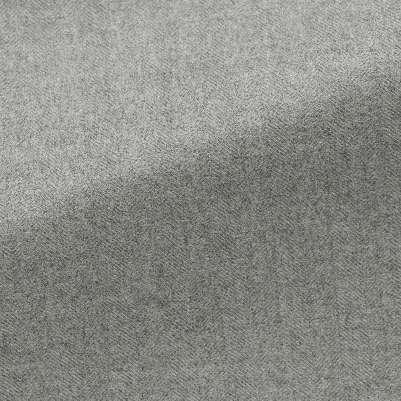 Lanificio Fratelli Piacenza Stone Grey Faux Uni S140 Merino Wool with Subtle Herringbone